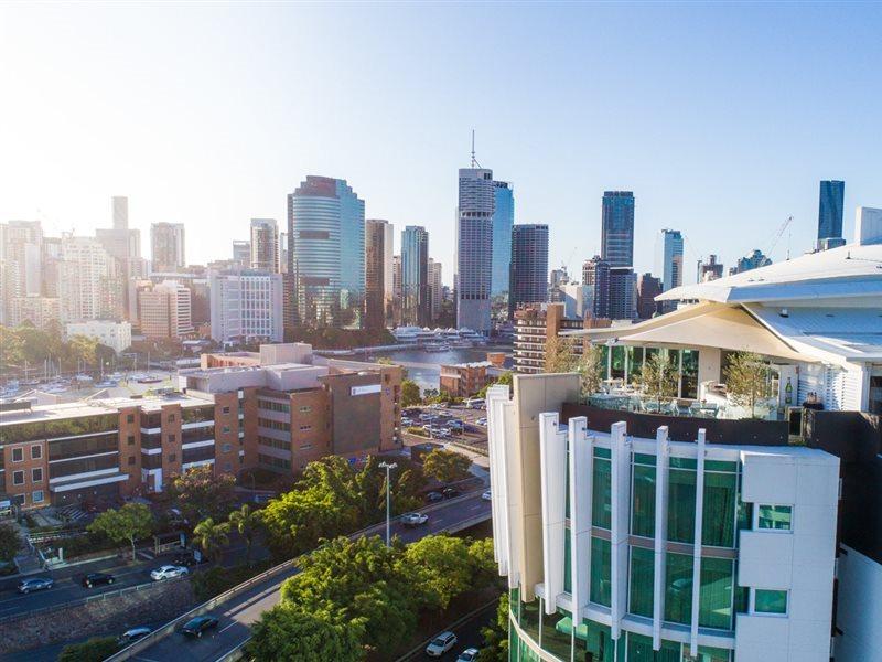 The Point Brisbane Hotel Zewnętrze zdjęcie Aerial view of the Brisbane CBD